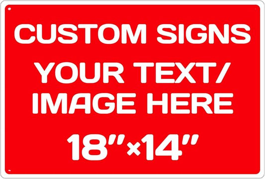Repaly Personalized signs, Aluminum Weatherproof Metal Sign Multiple Sizes - Image 2