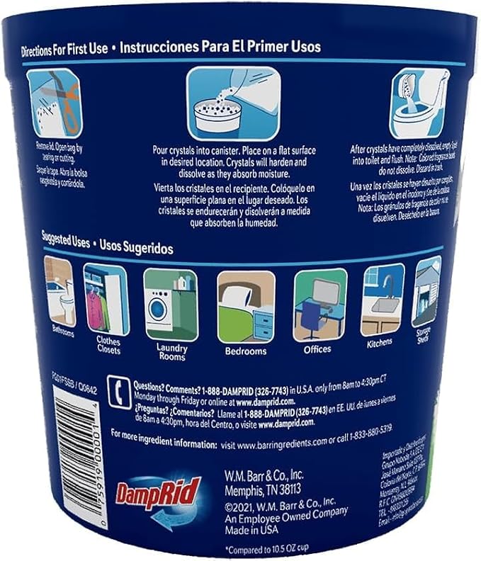 Damp Rid Refillable Moisture Absorber, Includes Single Damp Rid Fresh Scent - Image 5