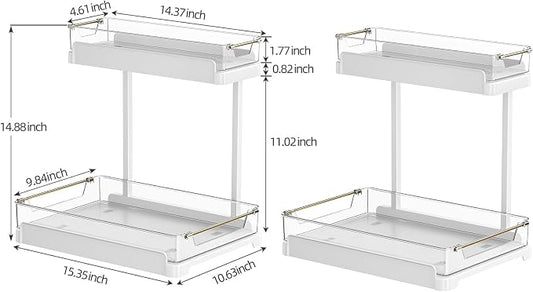 heart & home 2-Pack Under Sink Storage Organizer - Image 2
