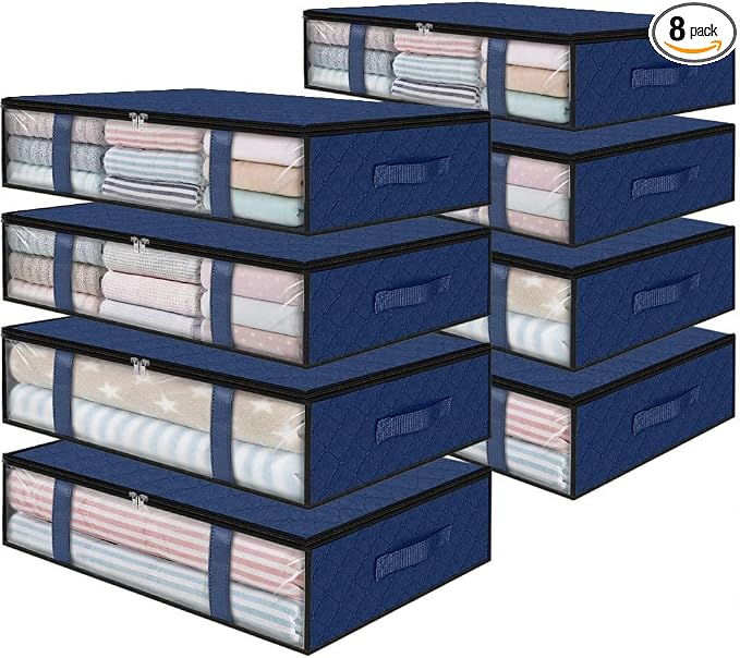 StorageRight Under Bed Storage Bins, Breathable Organizer by StorageRight