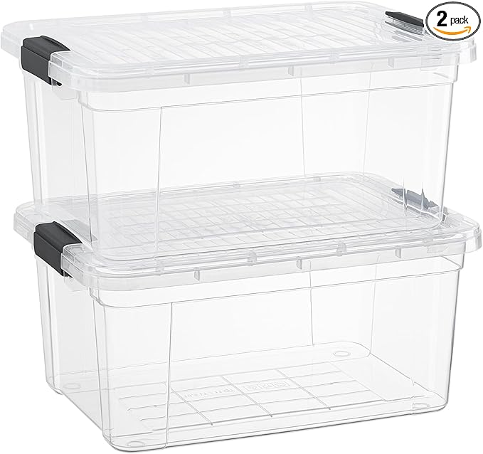 Superio Clear Storage Boxes by Superio