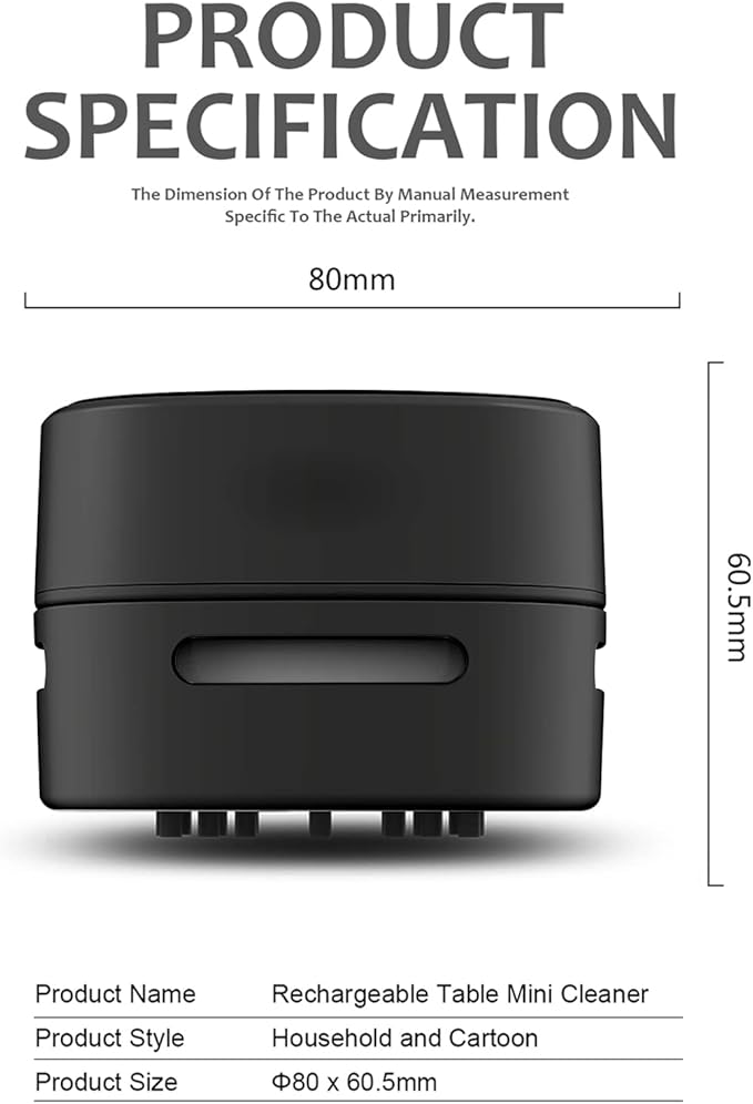ODISTAR Desktop Vacuum Cleaner, Mini Table dust Sweeper Energy Saving, High - Image 6