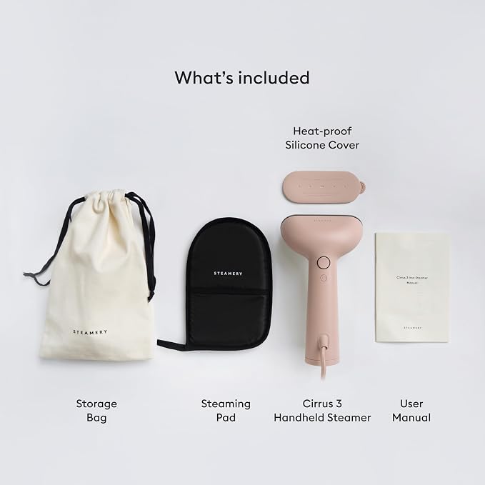 Steamery Handheld Clothes Steamer Cirrus 3, US Plug, Heated Ironing Plate - Image 5