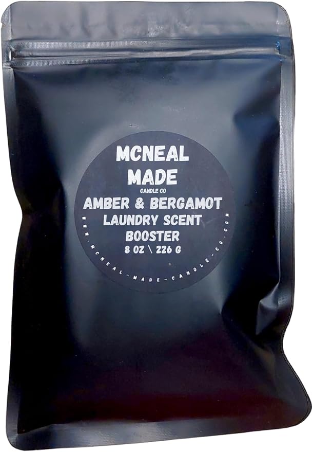 Luxury Laundry Scent Booster Perfume Fragrance Scented Amber & Bergamot by Handmade