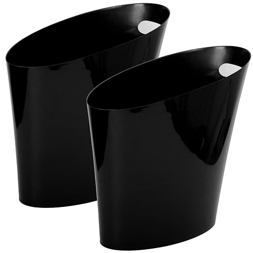 Youngever 2 Gallon Slim Trash Can, Plastic Garbage Container Bin, Small Trash by Youngever