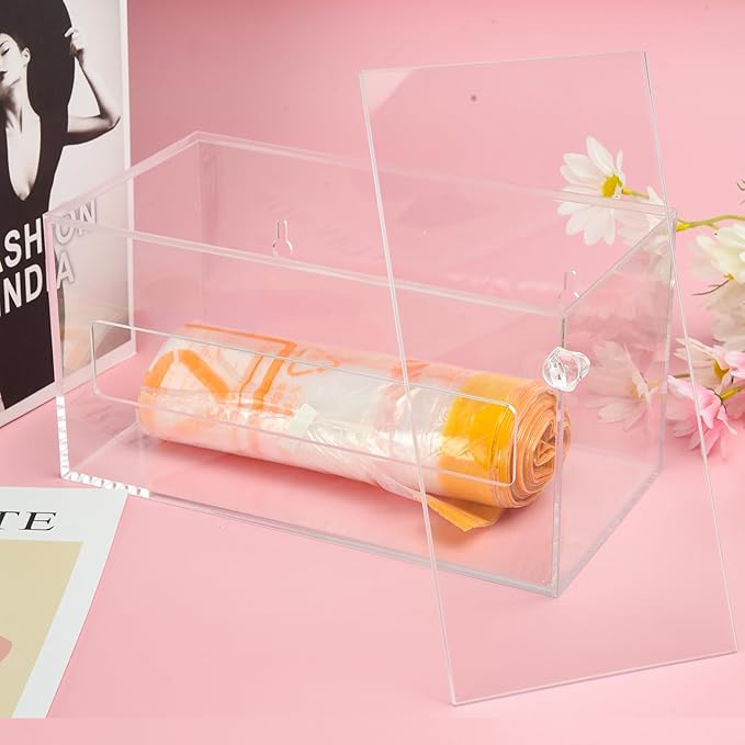 Trash Bag Organizer Dispenser, Acrylic Garbage Bag Holder Dispenser, Trash Bag - Image 6