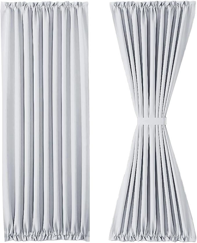 DWCN French Door Curtains – Rod Pocket Thermal Curtain - Image 7