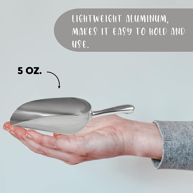 Cast Aluminum Utility Scoop, 5-Ounce - Image 6