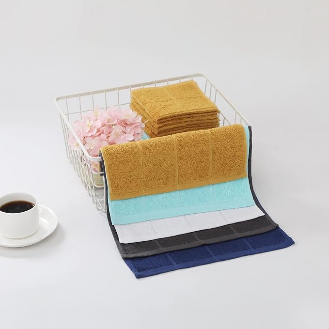Glynniss Dishcloths Kitchen Highly Absorbent Dish Rags 100% Cotton Dish Cloths - Image 6