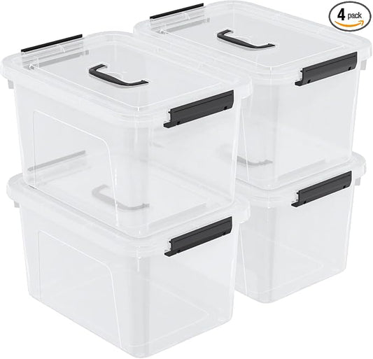 18 Quart Plastic Storage Bins by Unknown