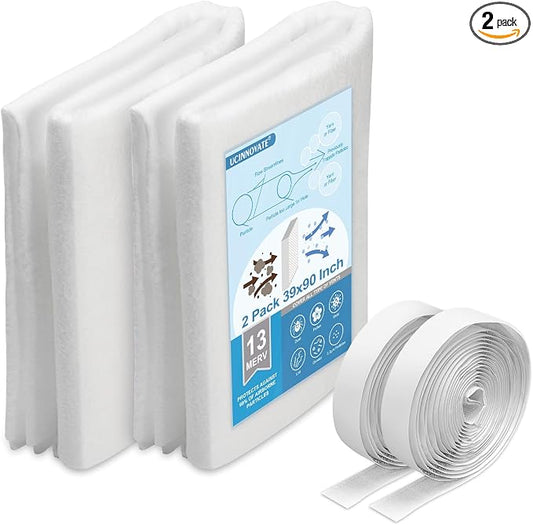 UCINNOVATE 2 Pack Air Vent Filters Kit, MERV 13 Electrostatic Filter Media Cut by UCINNOVATE