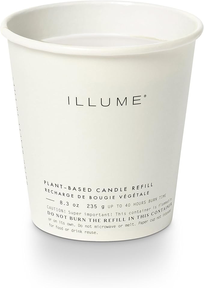 ILLUME Boxed Glass Candle Refill, Balsam & Cedar by ILLUME