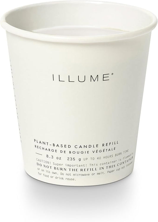 ILLUME Boxed Glass Candle Refill, Winter White by ILLUME