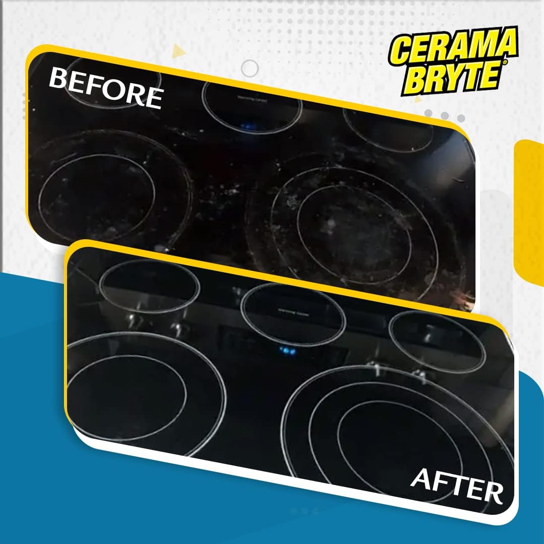 Cerama Bryte Cooktop Scraper & Pad Kit for Glass-Ceramic Surfaces