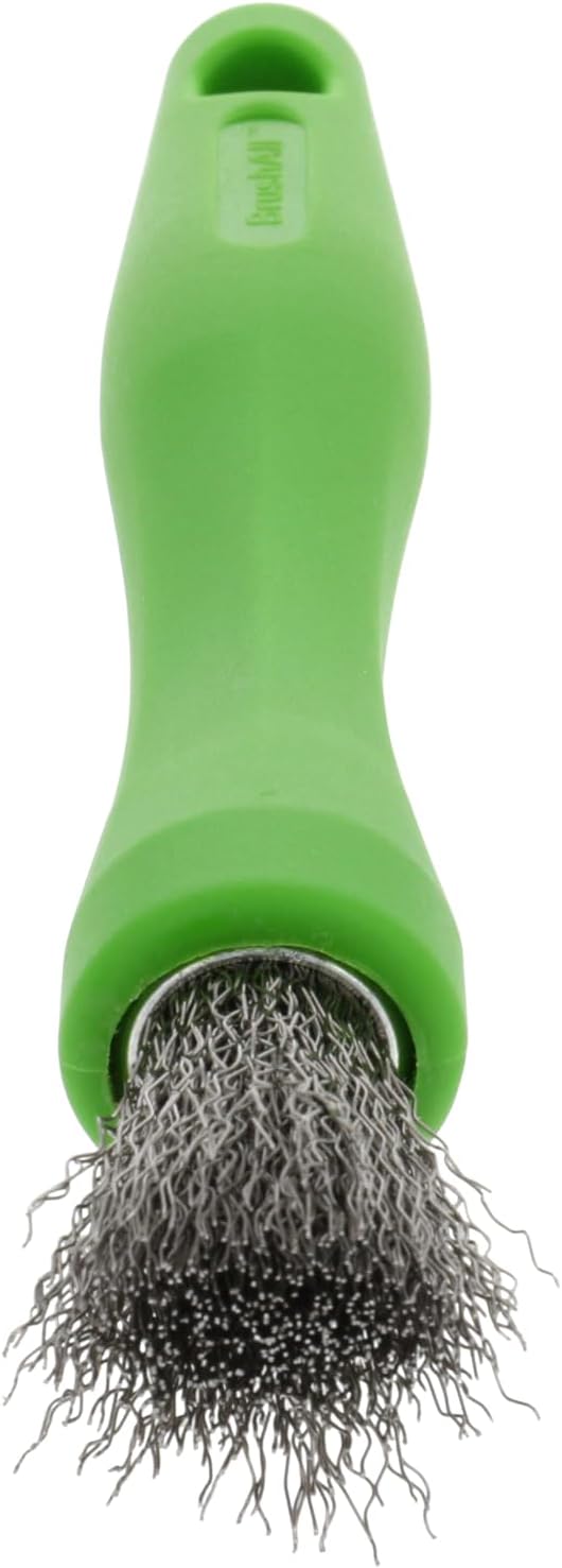 BrushAll® Wire Hand Brush with Ergonomic Handle and Tightly Packed Bristles - Image 2