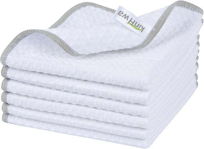 KinHwa Microfiber Dish Cloths Thick Waffle Weave Kitchen Dish Rags Ultra by KinHwa