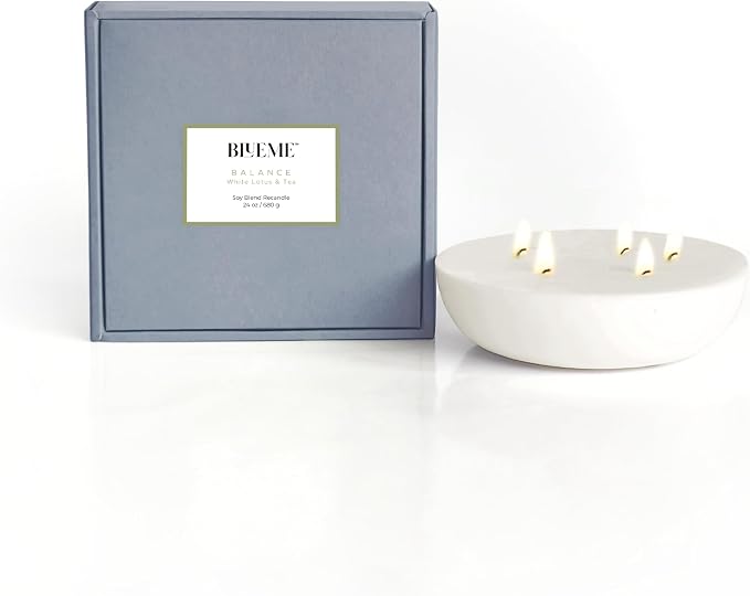 New BLUEME Wellness Candle Wax Refill, Contains Essential Oil, Sustainable by BluemeFragrances
