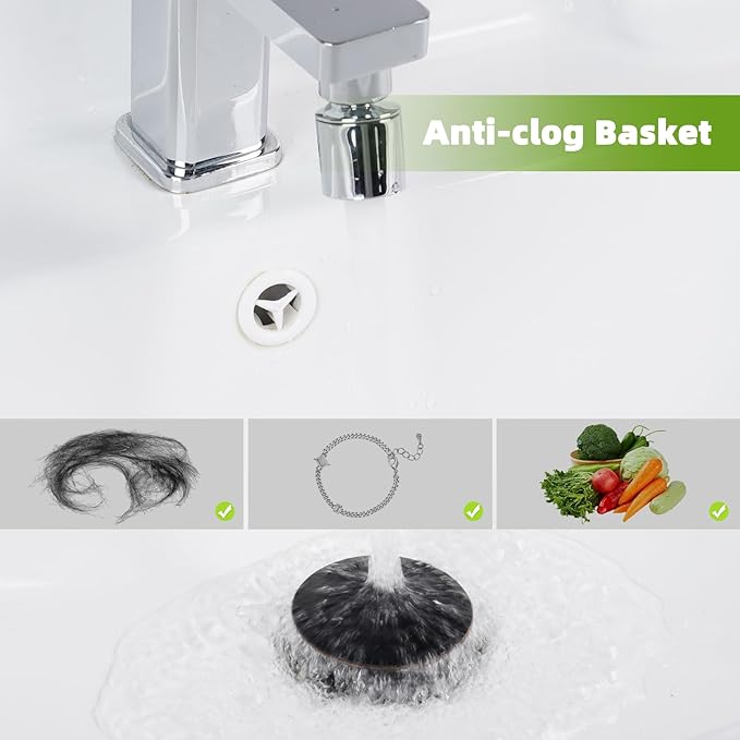 Universal Bathroom Sink Drain Strainer Hair Catcher Upgraded - Image 3