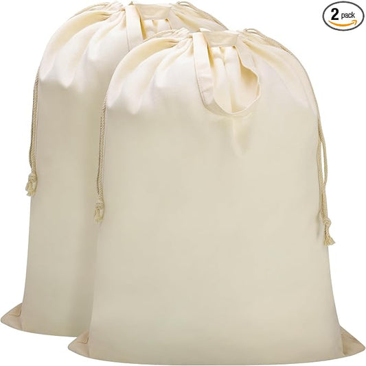 Canvas Laundry Bag 33"x 35", Thick Cotton Laundry Bag by CALACH