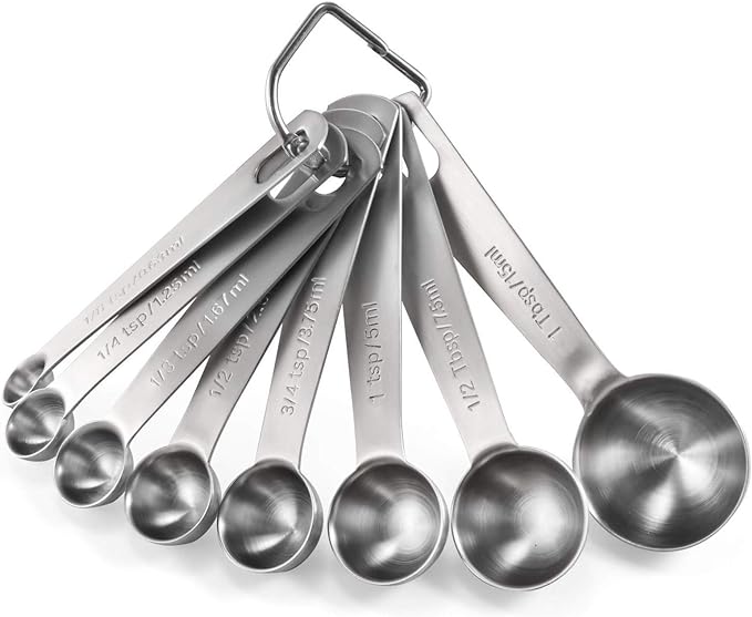 Measuring Spoons: U-Taste 18/8 Stainless Steel Measuring Spoons Set of 8 Piece: by U-Taste