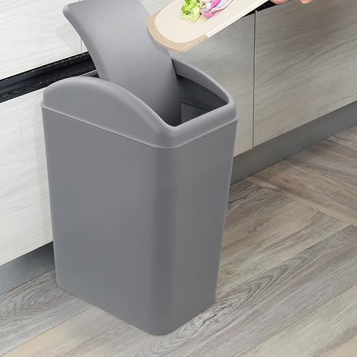 4.2 Gallon Plastic Swing Top Trash Can - Image 5