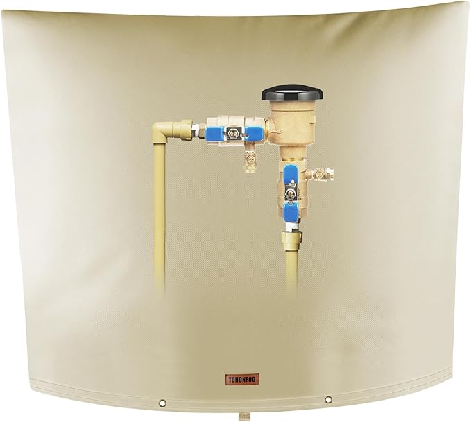 TOHONFOO Backflow Preventer Pipe Insulation Cover by TOHONFOO
