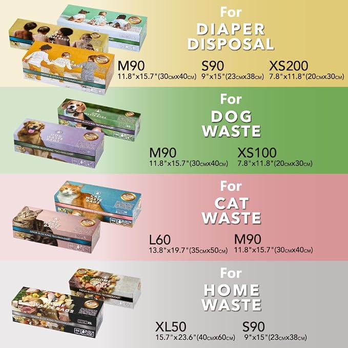 BOS Odor-Sealing Kitchen, Home & Food Small Trash Bags - Image 9