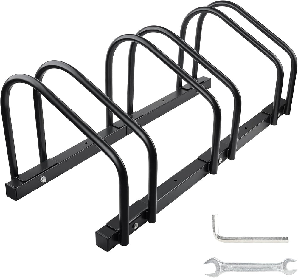 Bike Floor Stand 3 PSC Parking Bike Storage Parking Rack Garage for Indoor/Ou...
