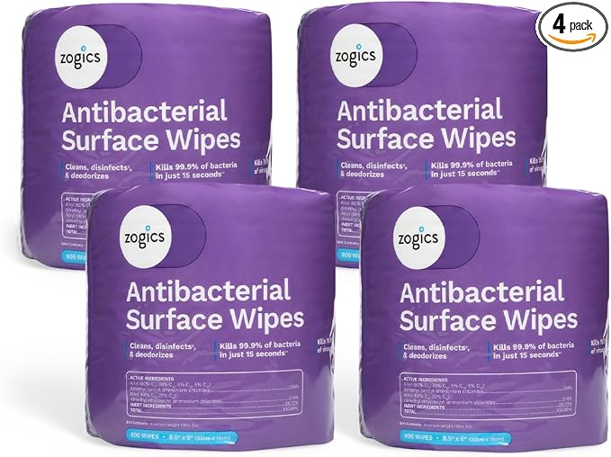 Zogics Antibacterial Wipes – Disinfecting Wipes by Zogics