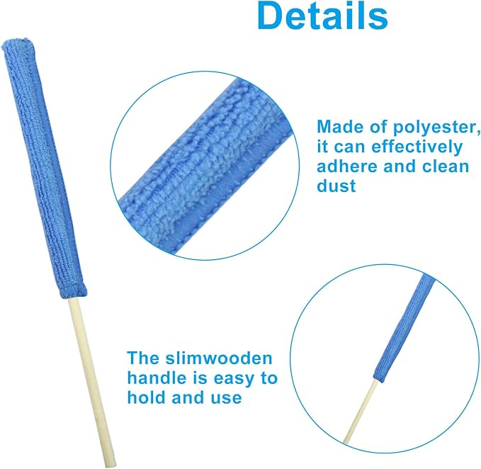 12 Pack Microfiber Detail Duster Sticks, Mini Dusters - Image 5
