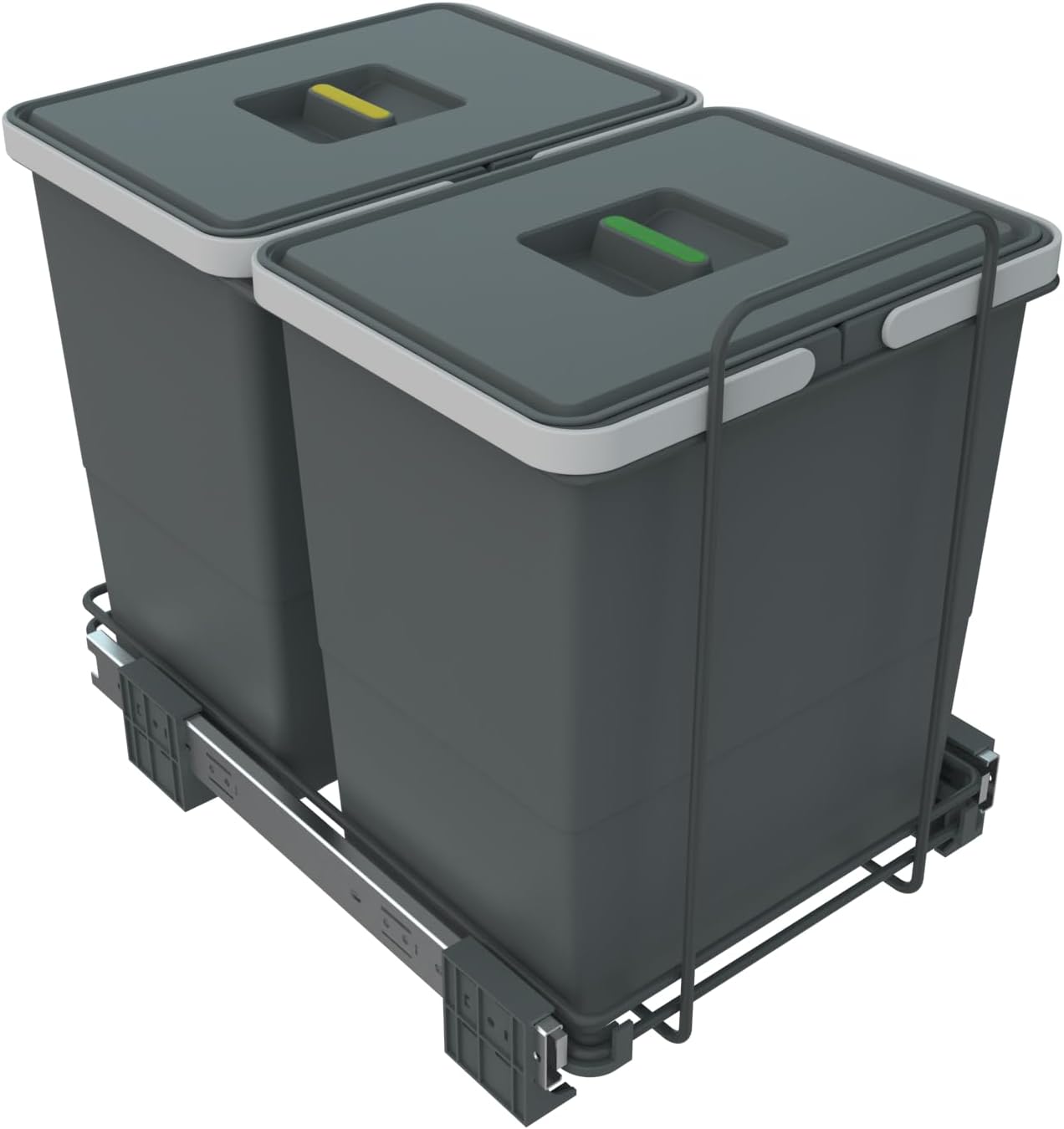ELLETIPI 1954 Elletipi PF01 34B2 Removable Differential Bin for Base, Plastic and Metal, Grey, 30x45x36 cm