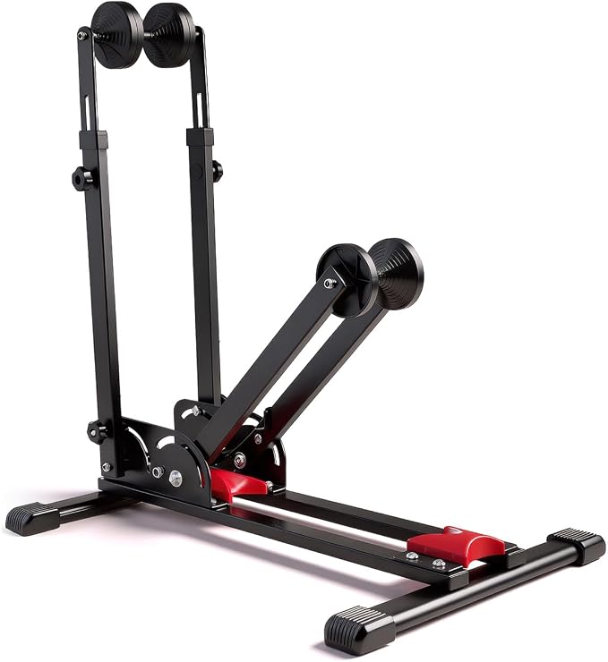 Heavy-Duty Floor Bike Stand, Freestanding Bicycle Storage Rack, Adjustable Dual by Acdet