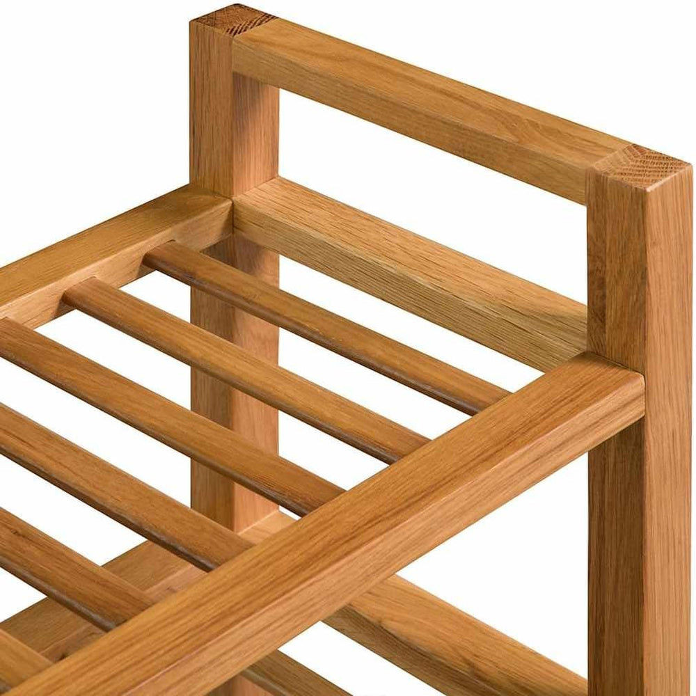 vidaXL Oak Shoe Rack 3 Levels Shoe Rack Shoe Rack Wooden Stand Shelf