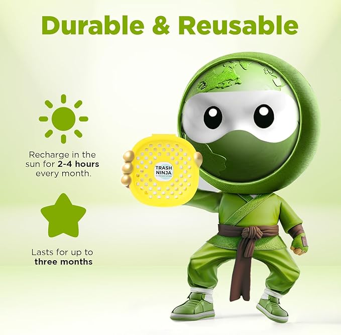 Trash Ninja Trash Odor Eliminator – Long-Lasting Citrus Scent Deodorizer - Image 4