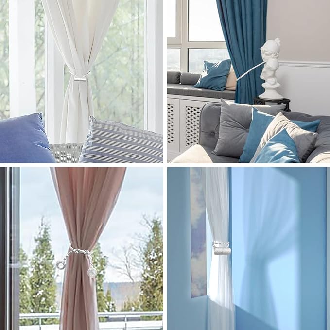 18 Inch Strong Magnetic Curtain Tiebacks, Curtain Holdbacks Modern Upgrade - Image 3