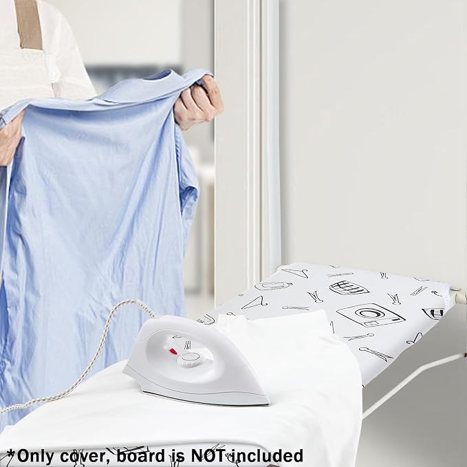 Seiritex Over The Door Ironing Board Cover 14 x 42 inch, Thick Padding and Heat - Image 7
