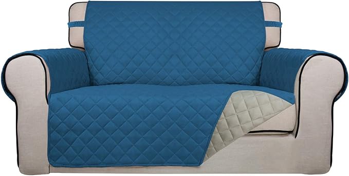 PureFit Reversible Quilted Sofa Cover, Water Resistant Medium Slipcover by PureFit