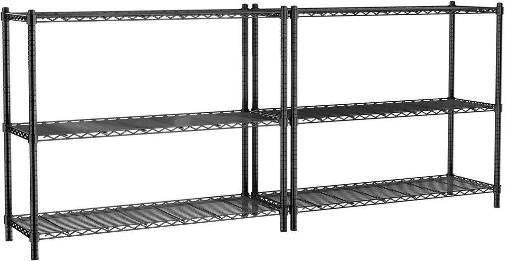 Storage Shelves, 3-Tier Adjustable Metal Industrial Utility Shelf Rack