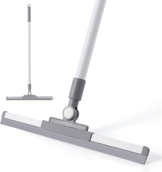 Yocada Rubber Floor Squeegee Broom TPR Blade Adjustable Scrubber Squeegee by Yocada