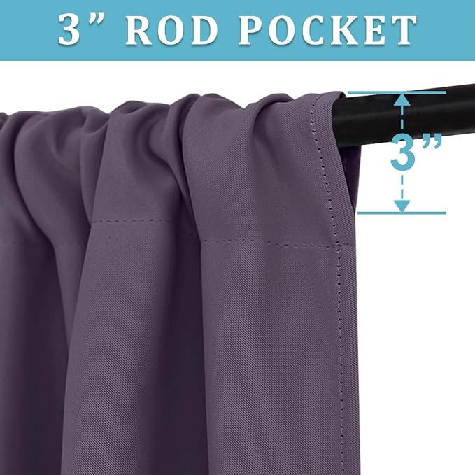 RYB HOME Living Room Curtains Blackout - Image 2
