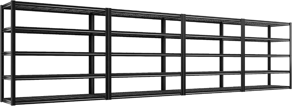 REIBII 48.2''W Garage Shelving Heavy Duty Metal Shelving 3000LBS Stor...