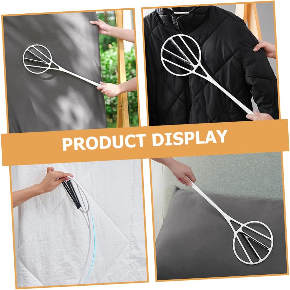 VICASKY Quilt Cleaning Tool with Long Handle for Dust and Mattress Dust Removal White Quilt Duster for Household Cleaning Suitable for Drying Down Duvet Care