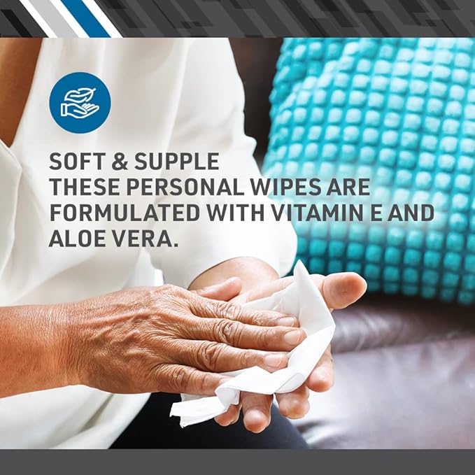 BodyMed Adult Disposable Incontinence Wipes, 48 Wipes/Pack - Image 9