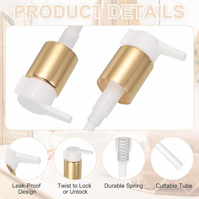 uxcell 2 Pcs Soap Dispenser Pump Heads, Hand Soap Dispensers Top Pumps - Image 3
