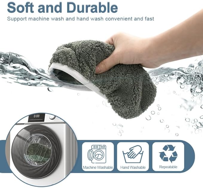 Reusable Microfiber Mop Pads Washable Wet Pads Compatible - Image 5