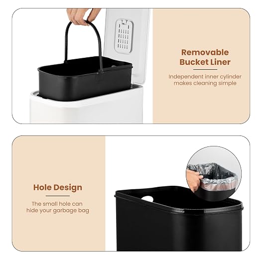 BETHEBEST Bathroom Trash Can - Image 5