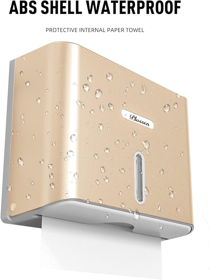 Paper Towel Dispenser Wall Mount, Adhesive No Drilling Multifold Trifold C Fold - Image 6