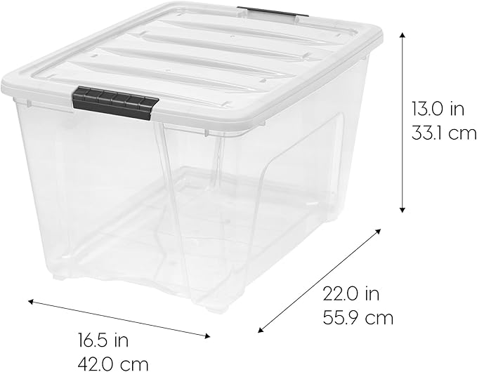 IRIS USA 6-Pack 54 Quart Stackable Storage Bins - Image 2