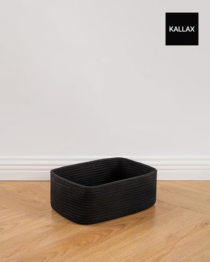 Small Woven Basket, 13.5 x 9.5 x 5 Inches, Storage Basket - Image 8