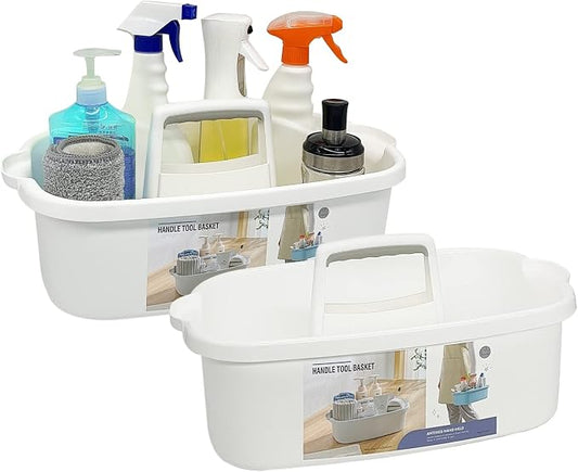 2 Pack Multi-Purpose Plastic Cleaning Caddy by Goderewild